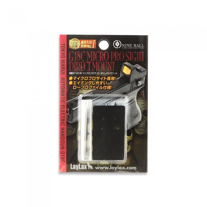 LayLax MICRO PRO SIGHT DIRECT MOUNT for G18C AEG HANDGUN NINEBALL