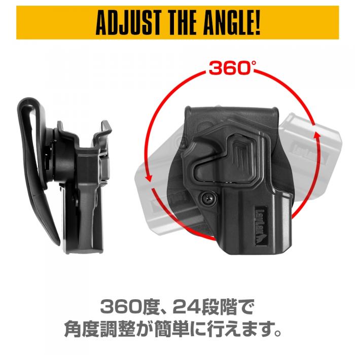 LayLax Hi Capa CQC Battle Style Holster BK/TAN