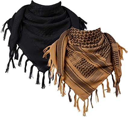 Tactical Desert Scarf / Shemagh (BK/Tan)