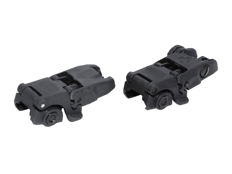 Magpul G3 Style Polymer Front&Rear Flip Sights (BK) - Phoenix Tactical