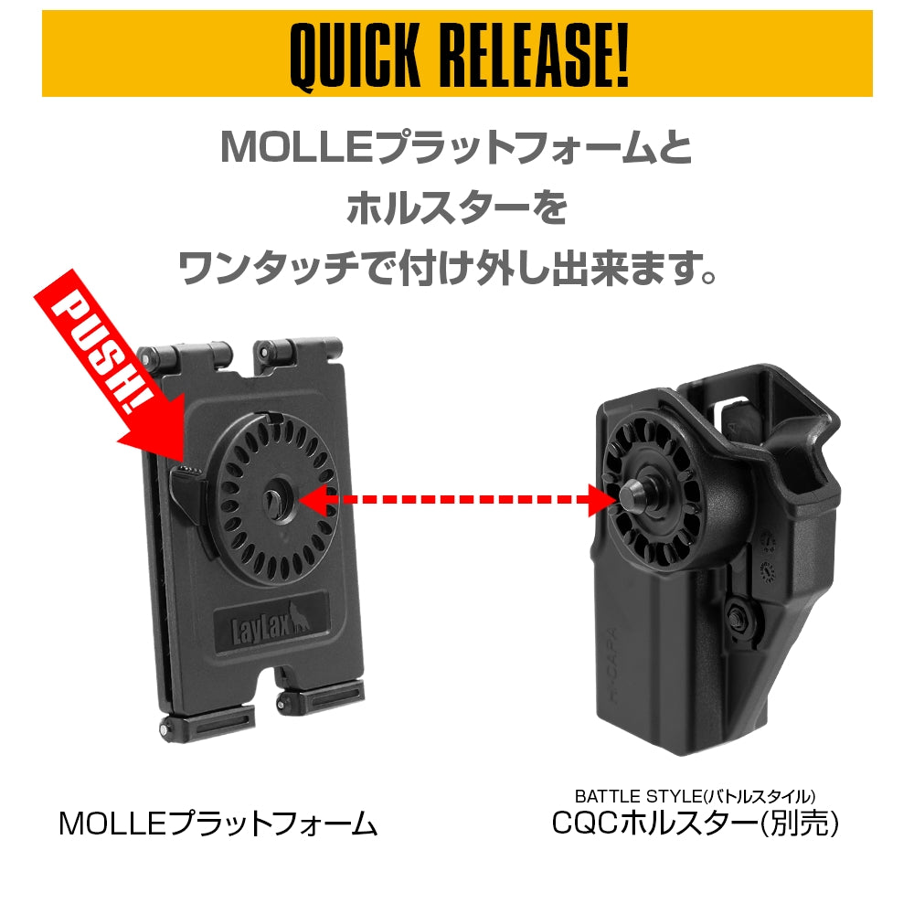 Laylax CQC Holster MOLLE Platform / TAN