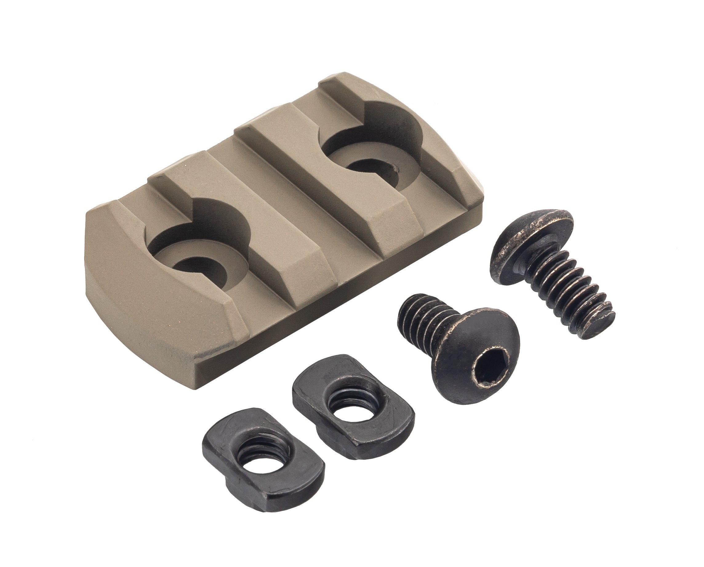3-Slot Metal Rail Section / M-LOK (Tan)