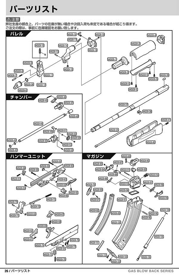 Tokyo Marui AKM Original Parts