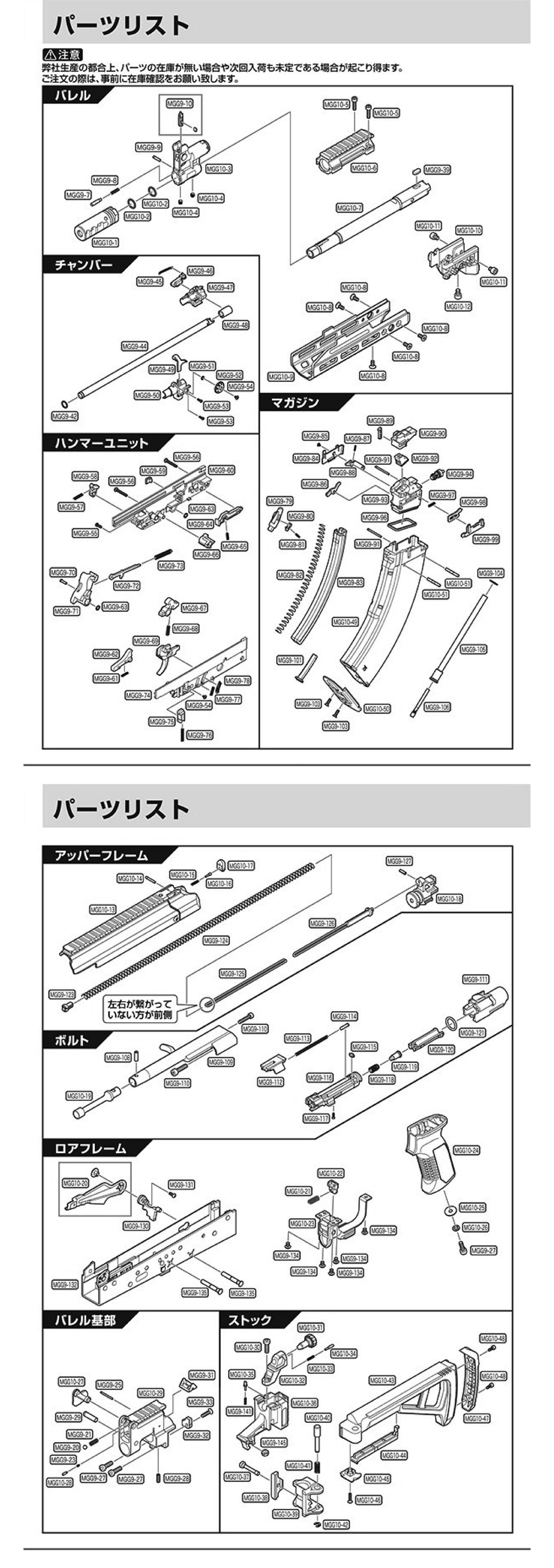 Tokyo Marui AKX Original Parts