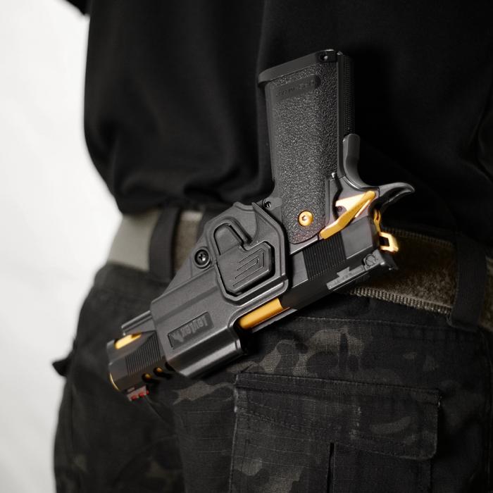 LayLax Hi Capa CQC Battle Style Holster  BK/TAN