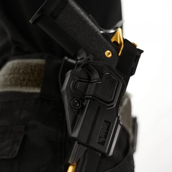 LayLax Hi Capa CQC Battle Style Holster  BK/TAN