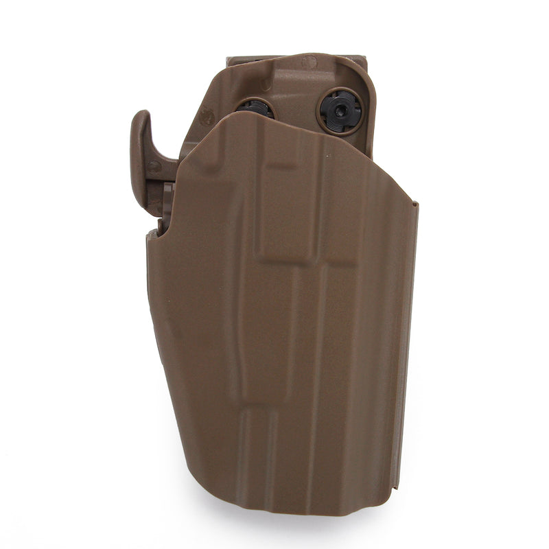 Tactical Universal Pistol Holster (Large / Left Hand) (Black/Tan)