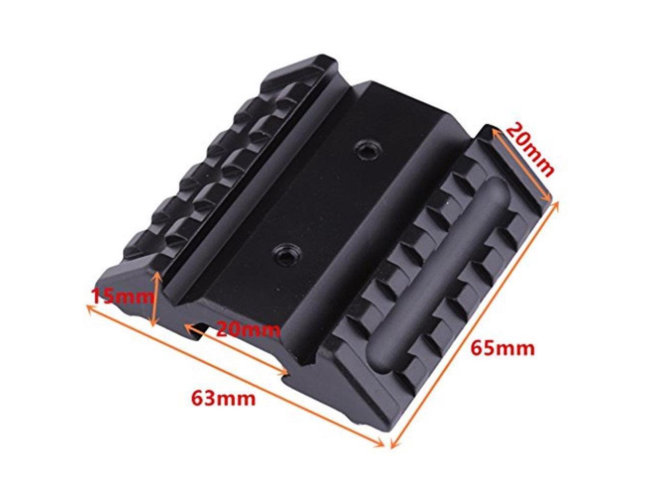 Tactical Dual 45 Degree Offset 20mm Rail Mount