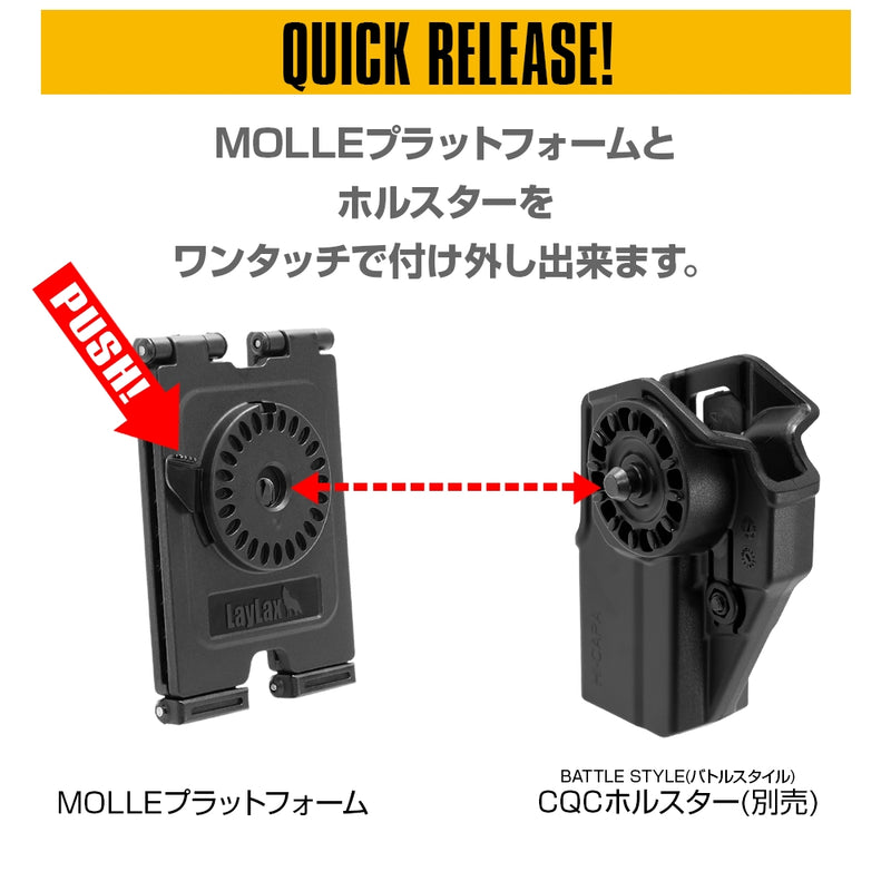 Laylax CQC Holster MOLLE Platform / TAN