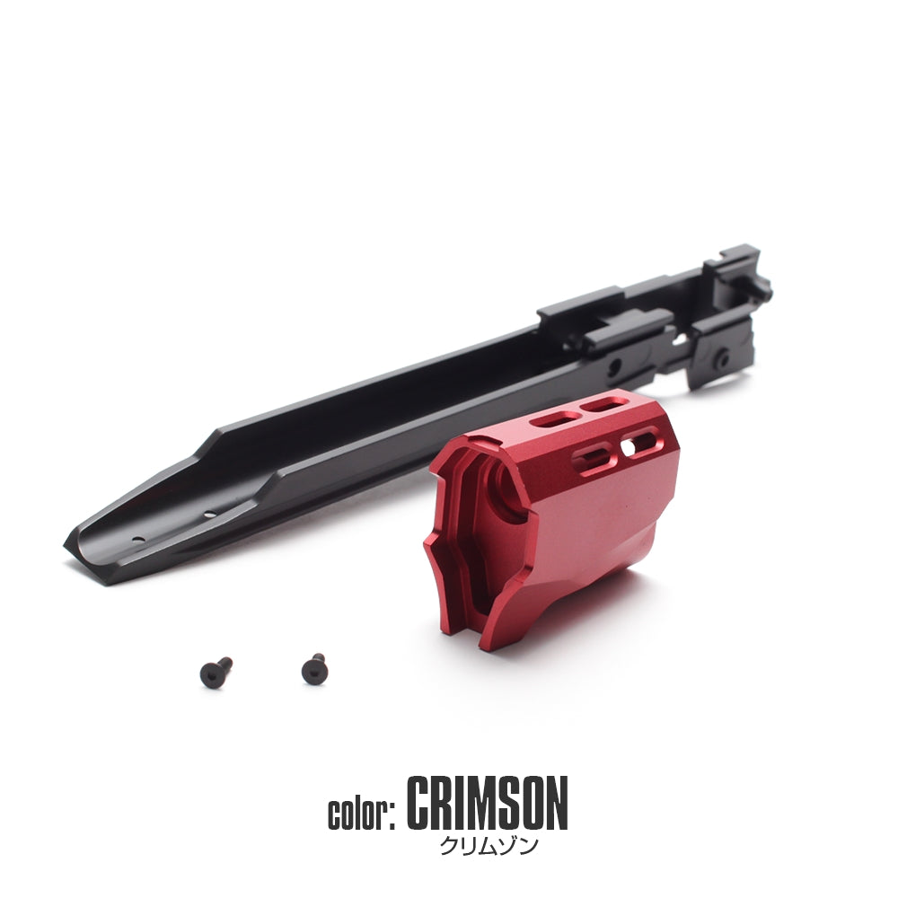 Hi-CAPA CUSTOM LOWER FRAME R EDGE 5.1 & COMPENSATOR (CRIMSON/GOLD)