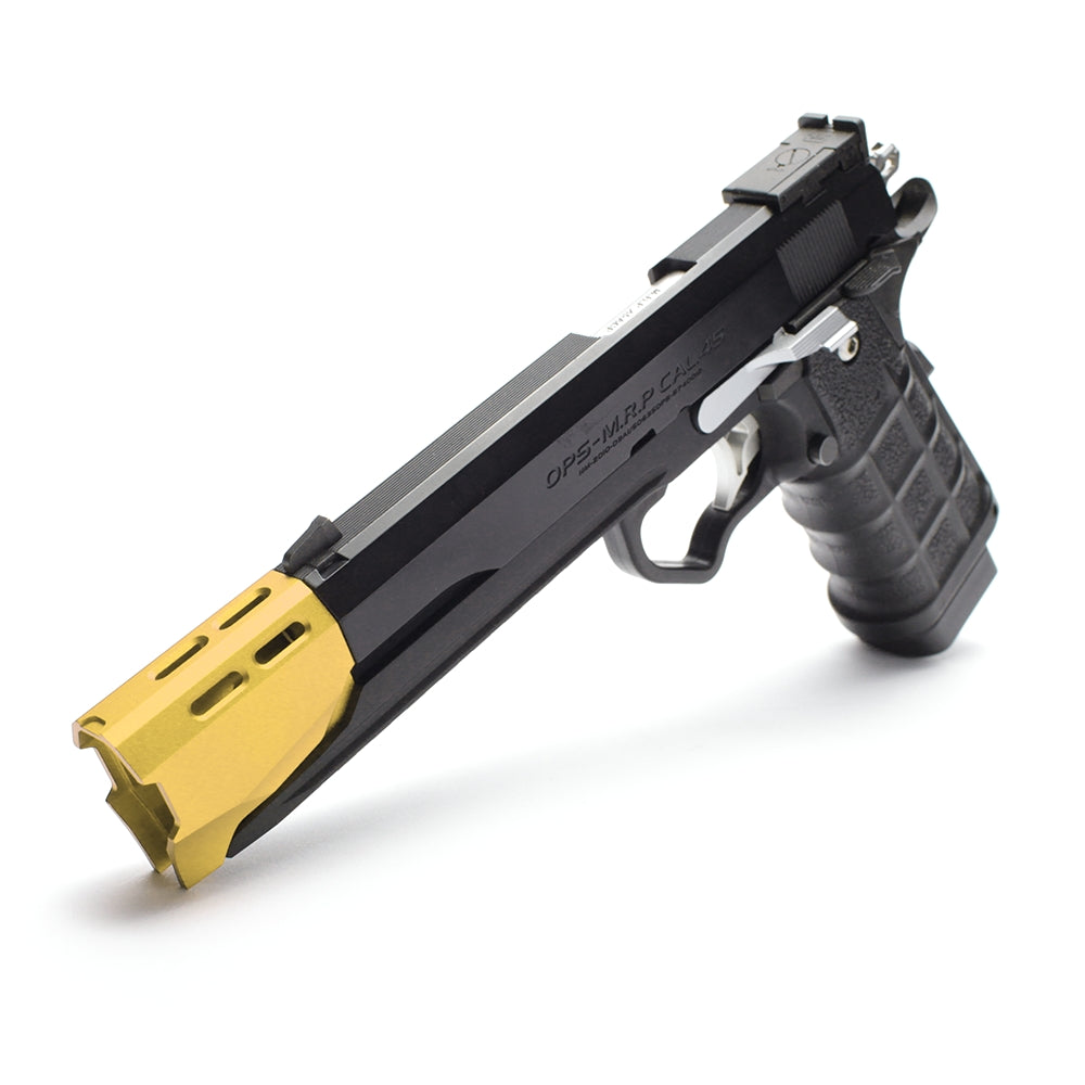 Hi-CAPA CUSTOM LOWER FRAME R EDGE 5.1 & COMPENSATOR (CRIMSON/GOLD)