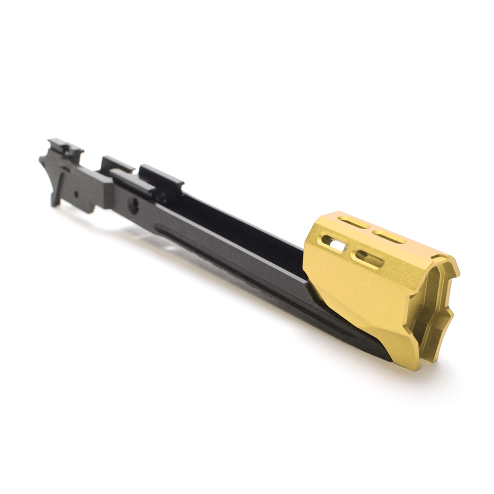Hi-CAPA CUSTOM LOWER FRAME R EDGE 5.1 & COMPENSATOR (CRIMSON/GOLD)