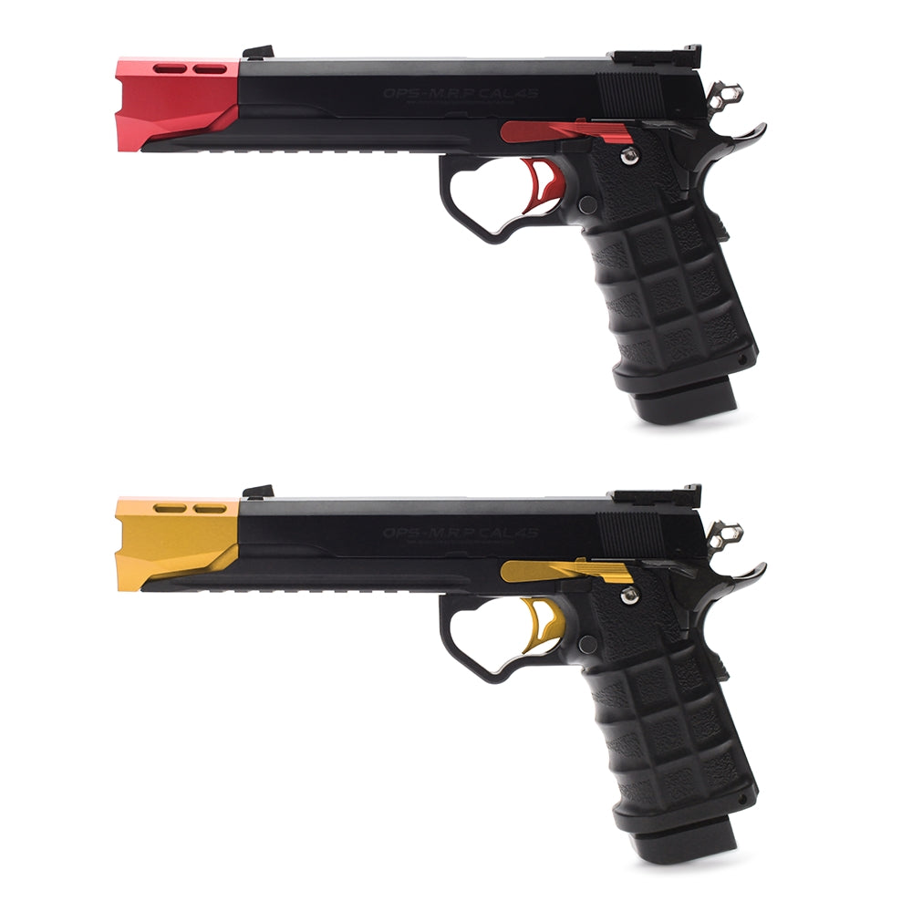 Hi-CAPA CUSTOM LOWER FRAME R EDGE 5.1 & COMPENSATOR (CRIMSON/GOLD)